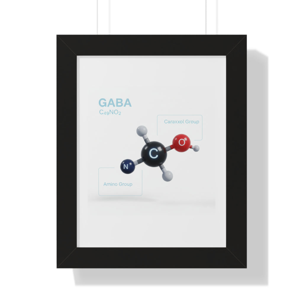 Turn Down the Noise-GABA Molecule Scientific Neurotransmitter Wall Art
