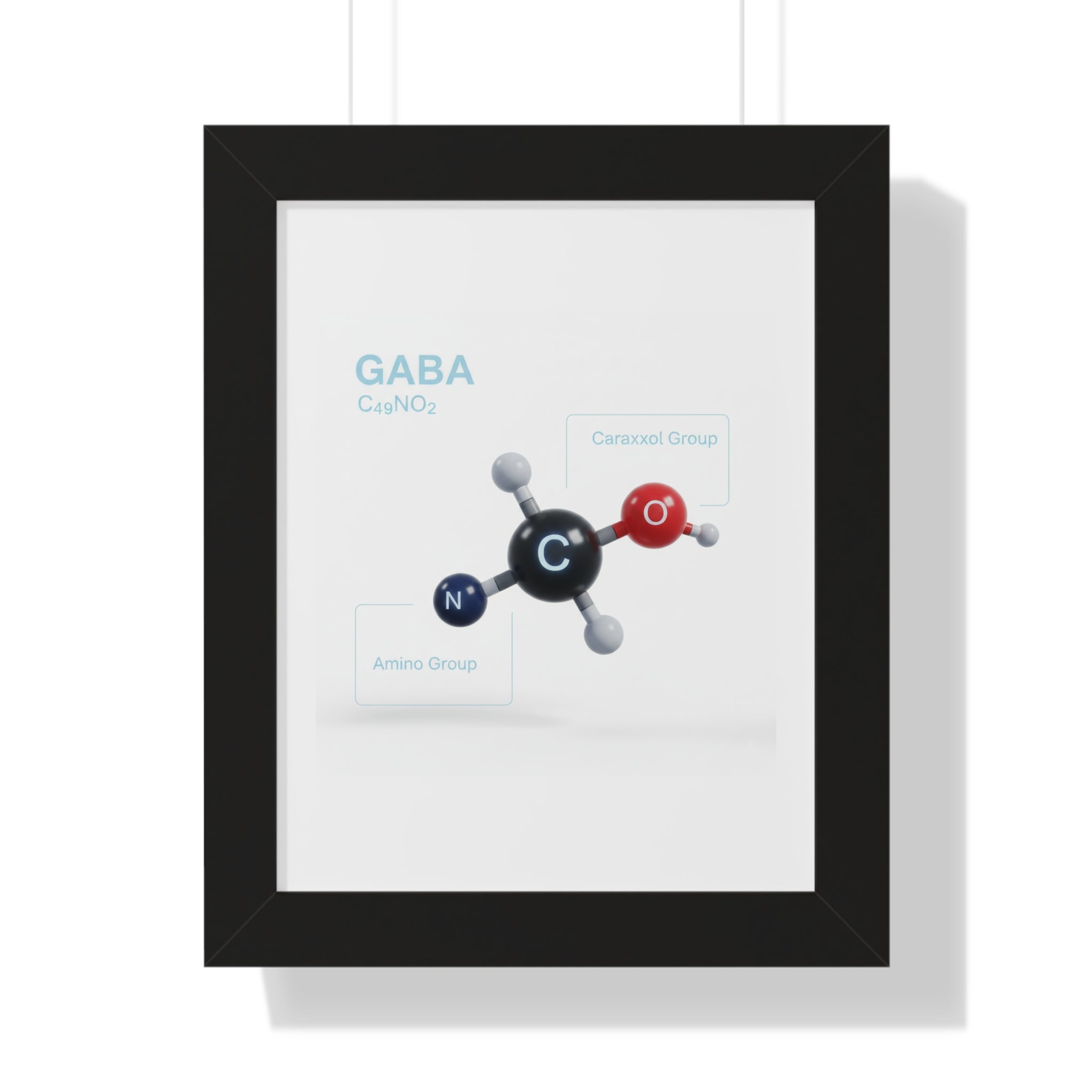 Turn Down the Noise-GABA Molecule Scientific Neurotransmitter Wall Art